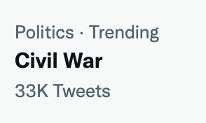 Shadi Hamid on Twitter: "There's really no reason "civil war" should be  trending. https://t.co/vh5NXhq92L" / Twitter