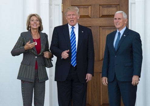 Image result for betsy devos and mike pence Image result for betsy devos and mike pence