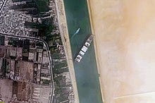 Container Ship 'Ever Given' stuck in the Suez Canal, Egypt - March 24th, 2021 cropped.jpg