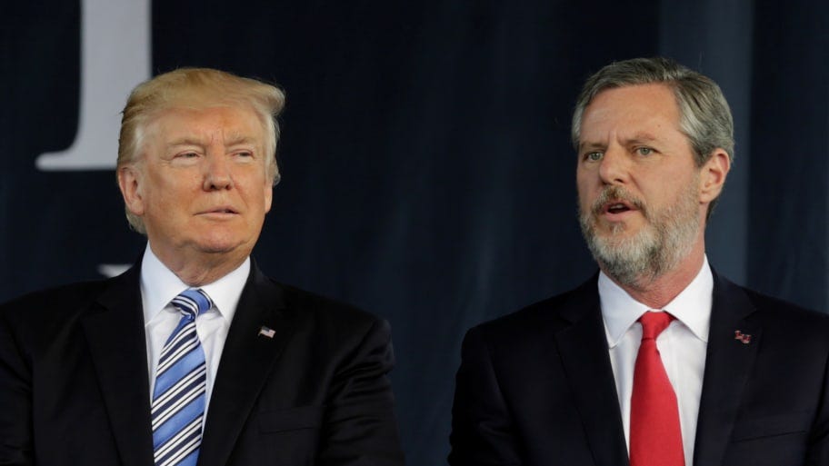 Image result for Jerry Falwell Jr Trump