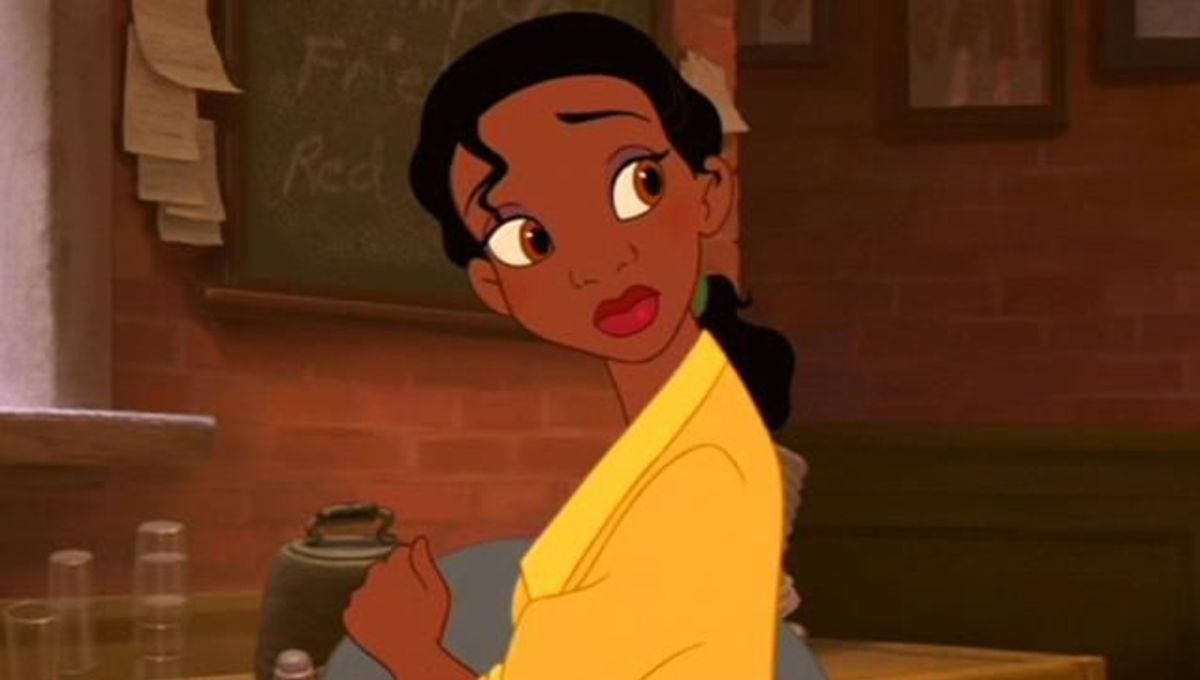 Chosen One of the Day: Tiana, princess, waitress, and frog