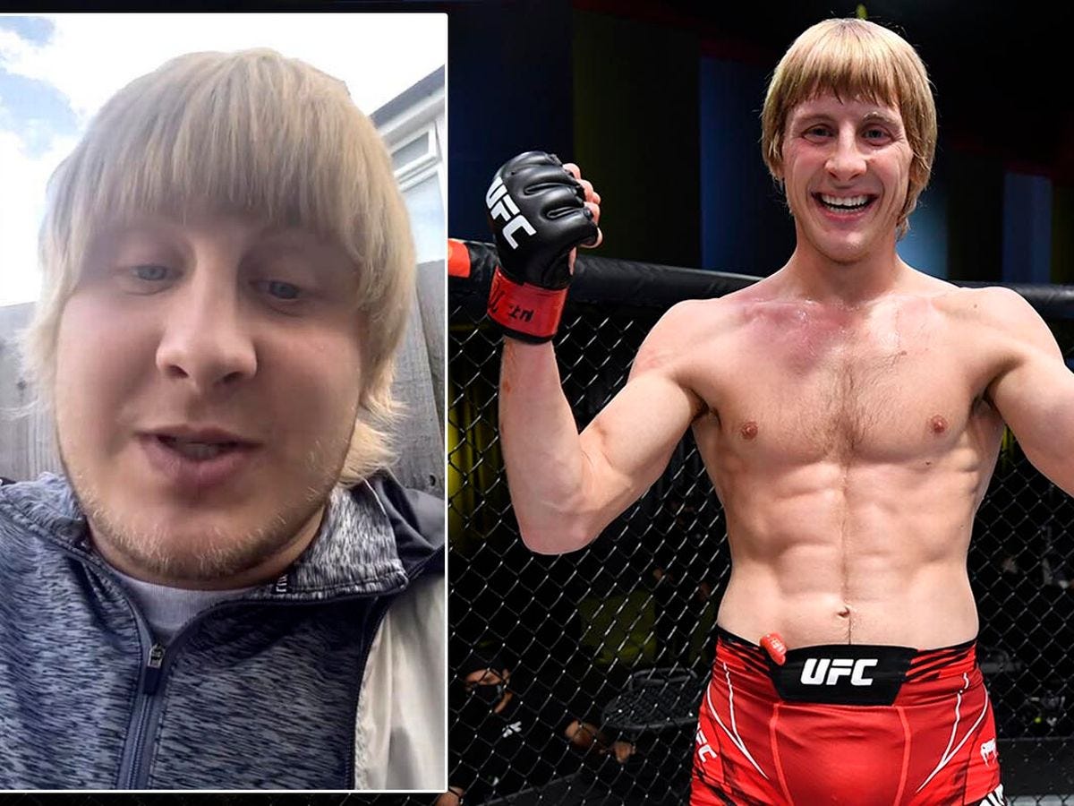 Paddy Pimblett's hilarious response to taunts about getting fat since debut  UFC win - Daily Star