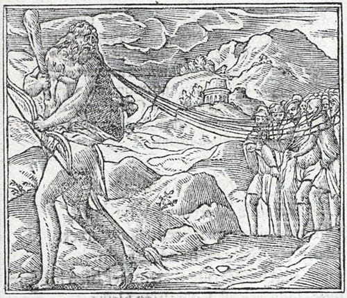 Pictura of Alciato, Andrea: Emblemes (1549): Eloquence est plus excellente que force.
