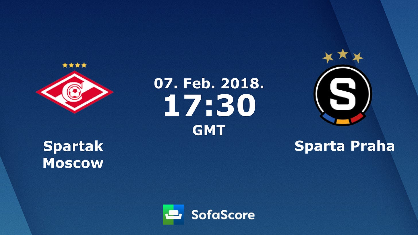 Spartak Moscow vs Sparta Praha live score, H2H and lineups | SofaScore