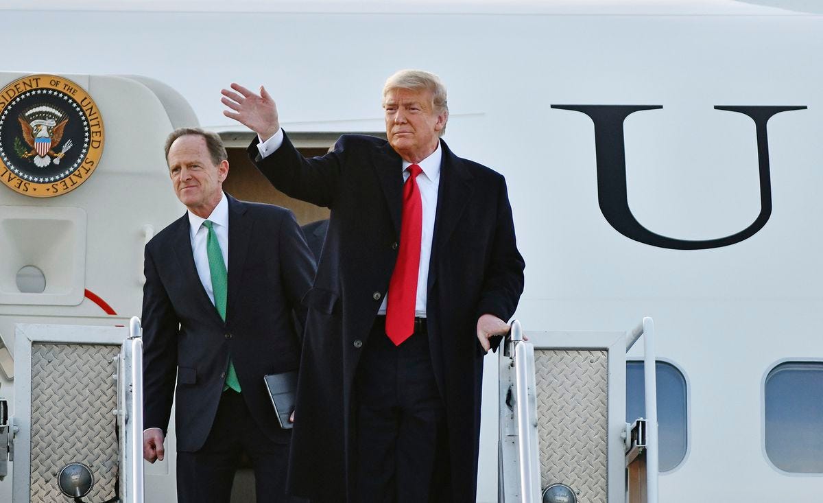 Donald Trump and Pat Toomey