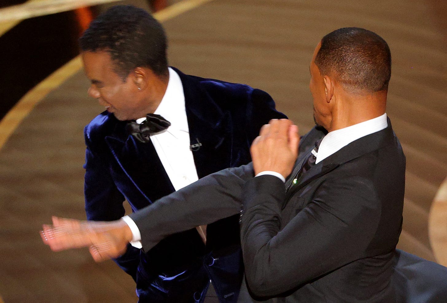 Will Smith slaps Chris Rock in shocking Oscars moment for Jada Pinkett Smith  joke - The Washington Post