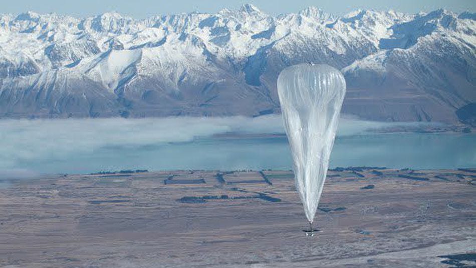 A Project Loon balloon in 2013.