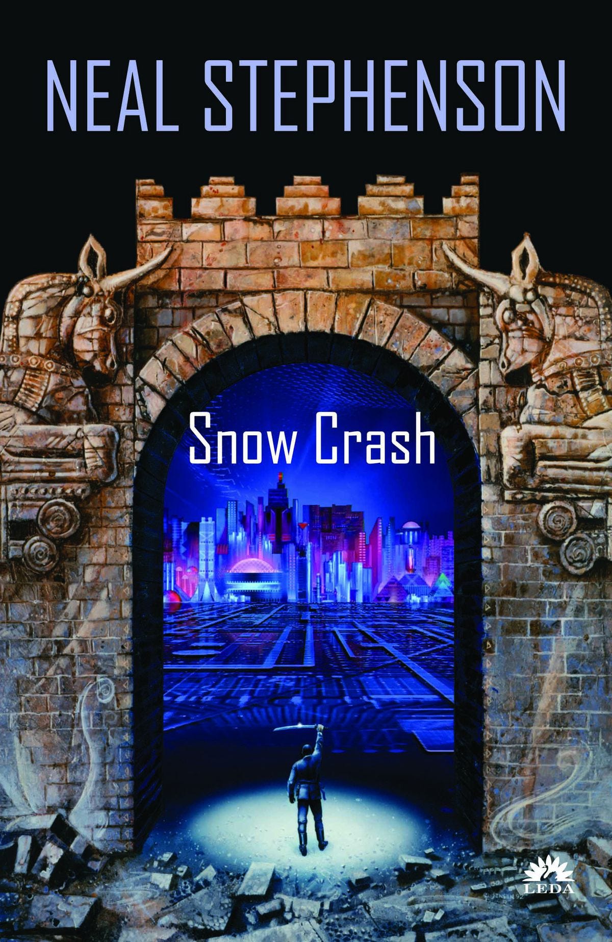 The paperback cover of Neal Stephenson’s Snow Crash