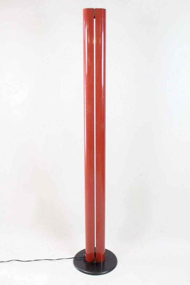 Megaron Gianfranco Frattini Red Artemide Floor Lamp