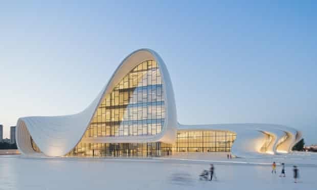 Heydar Aliyev Center, Baku, Azerbaijan, designed by Zaha Hadid and Patrik Schumacher