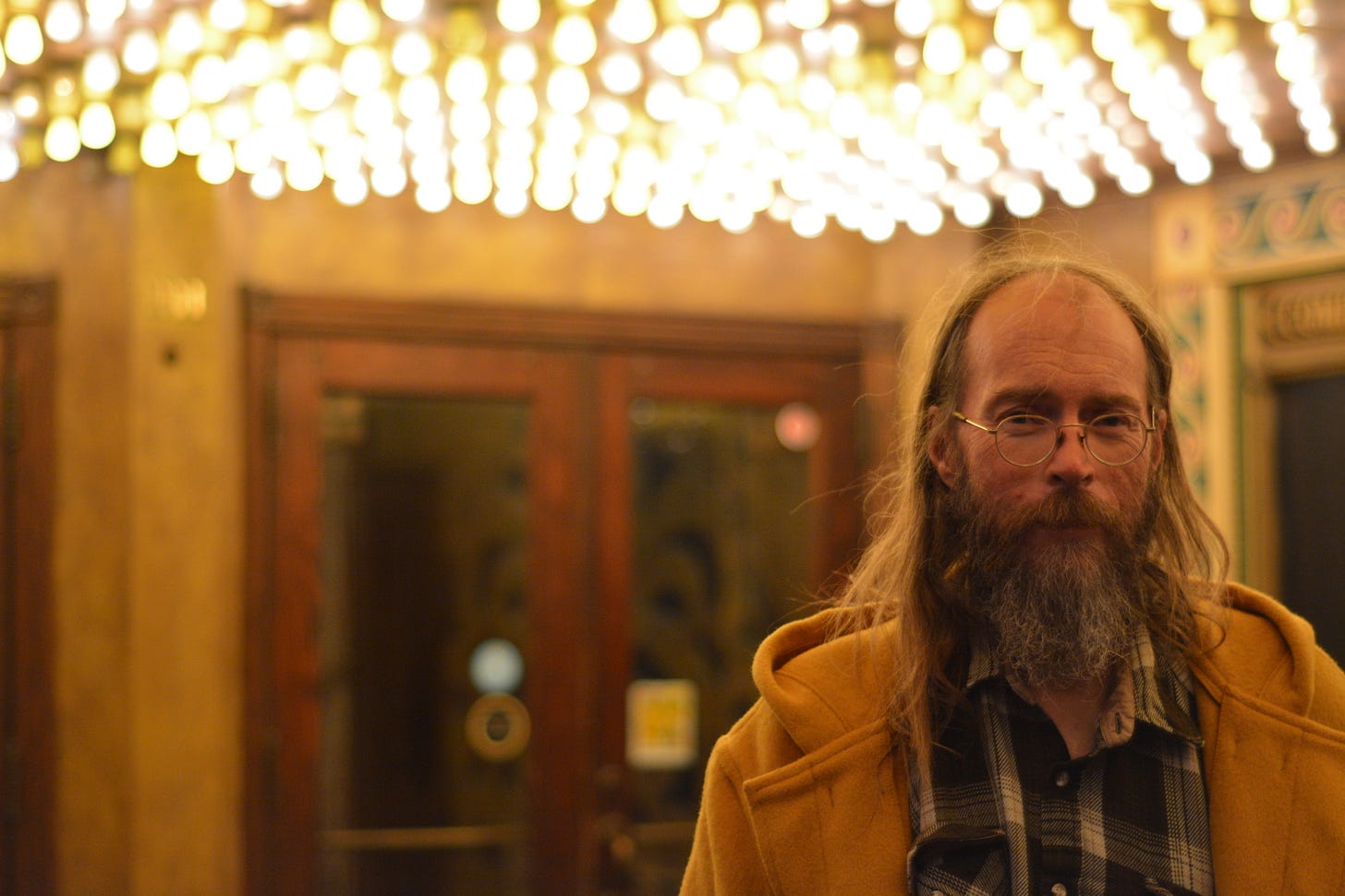 Charlie Parr, folk/American Roots musician from Duluth, MN before his performance at Radio Radio.