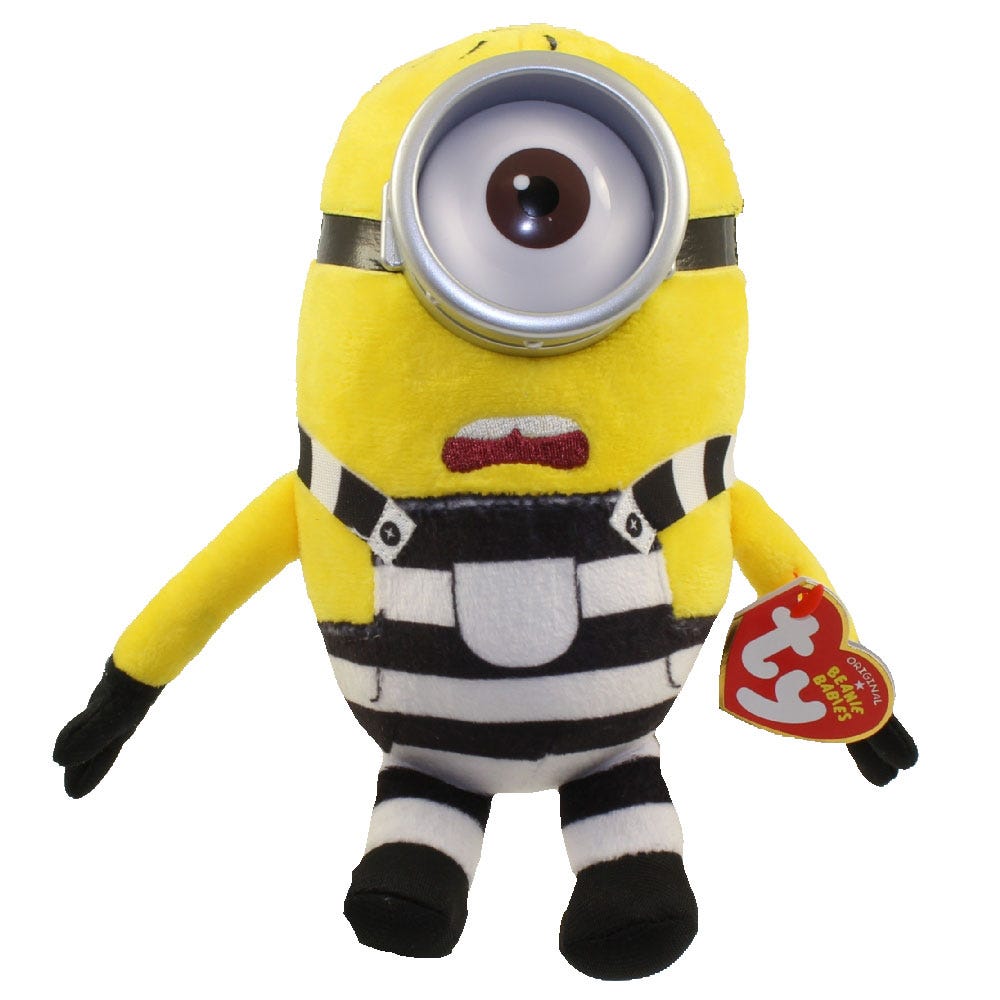TY Beanie Baby - CARL (Prison Uniform) (Despicable Me 3): BBToyStore.com -  Toys, Plush, Trading Cards, Action Figures & Games online retail store shop  sale