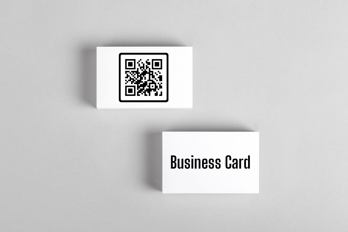 QR Code vs Business Card