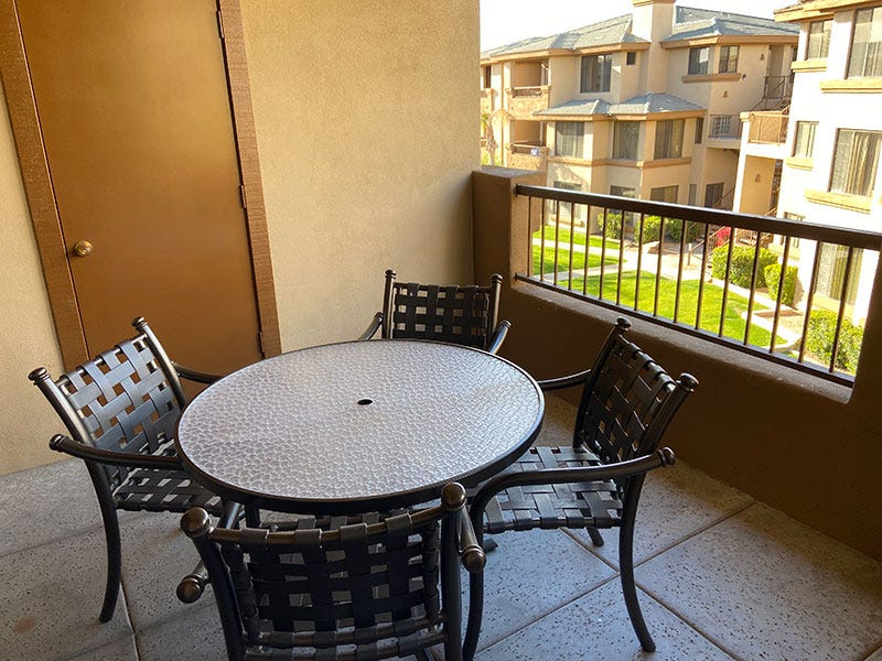 Scottsdale Links Resort Review Balcony