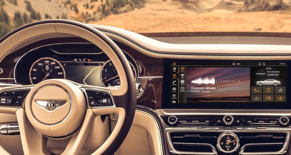 LifeScore deal will put adaptive music in Bentley cars - Music Ally