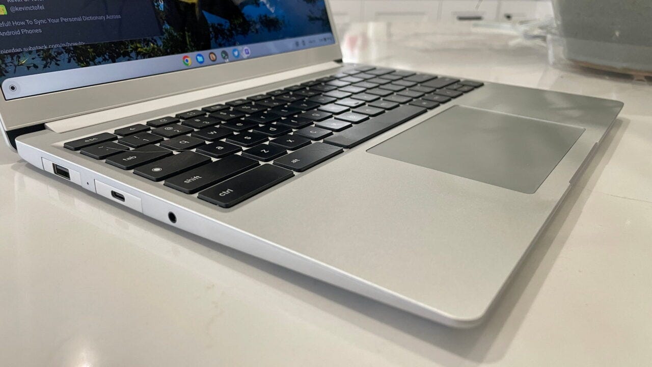 Framework Chromebook keyboard and trackpad