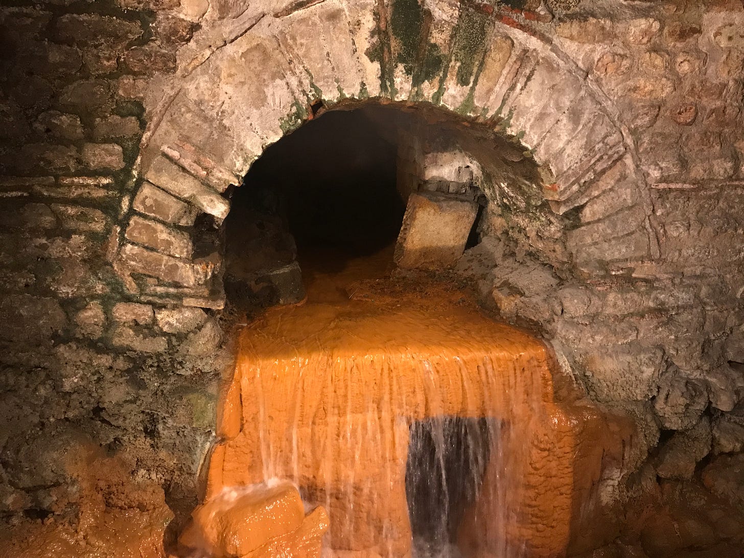 Spring water, Roman Baths, Bath Somerset