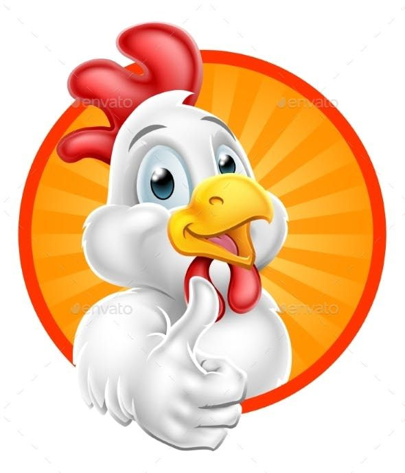 Chicken Cartoon Character Giving Thumbs Up | Cartoon chicken, Chicken logo,  Art drawings for kids