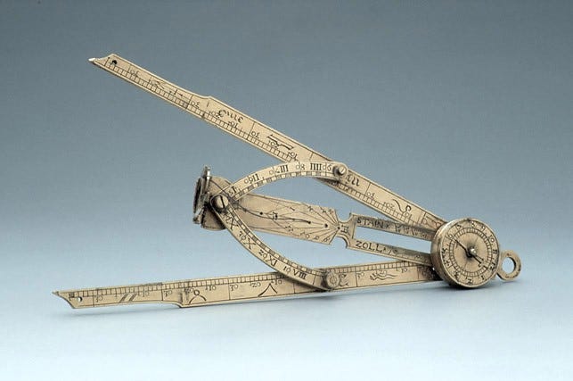 Clock makers usually made scientific instruments in the renaissance, such as this one.