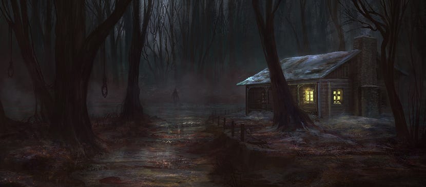 Photoshop lady website- TONS of tutorials! | Scary woods, Creepy woods,  Cabins in the woods