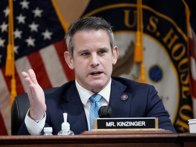 Rep. Adam Kinzinger has earned plaudits serving on the Jan. 6 committee.  But he's also riling Twitter by mocking Vice President Harris' remarks to  disability advocates: It's 'why the left still can't