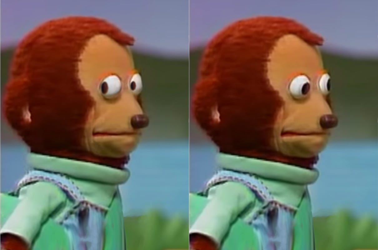 Monkey looking away template [HD] | Monkey Puppet | Know Your Meme