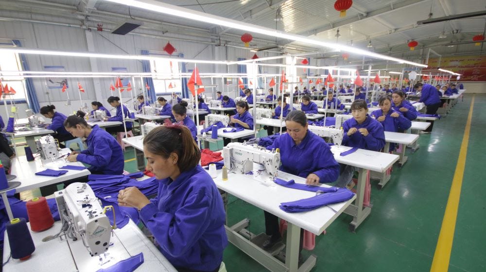 Widespread forced labor may be infiltrating the garment supply chain as a result of the Chinese government’s actions against Muslims.