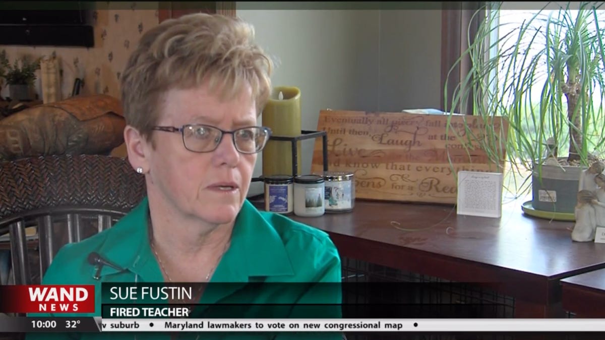 IL Catholic school fires teacher after discovering she's in a same-sex marriage | Sue Fustin