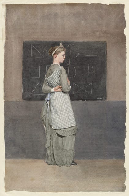 Winslow Homer | Blackboard (1877) | Artsy