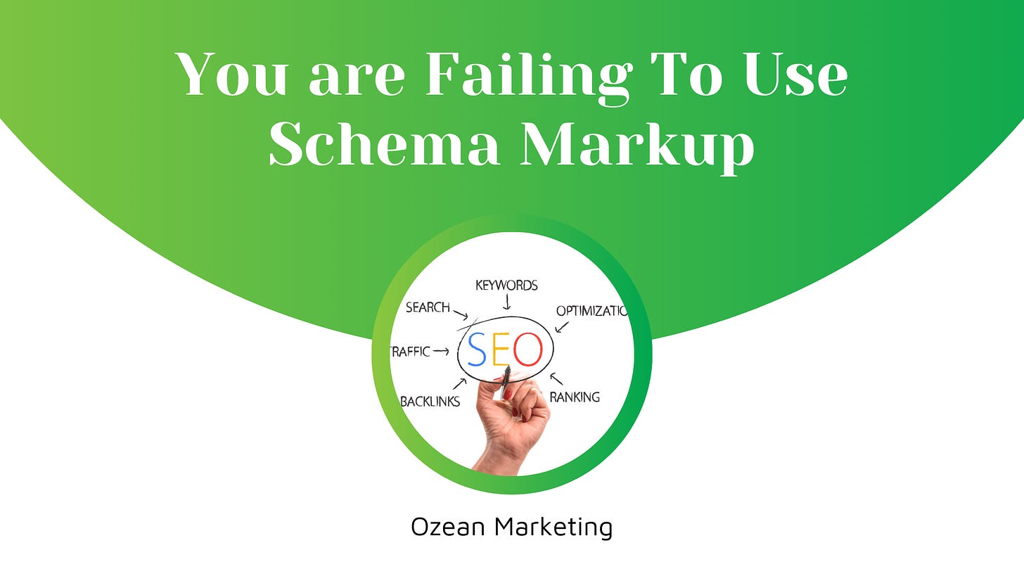 You are Failing To Use Schema Markup
