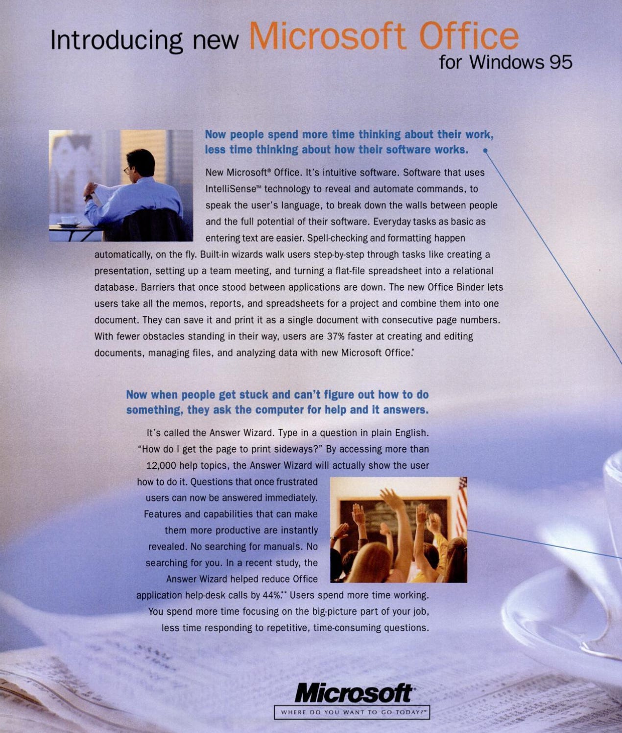 Introducing new Microsoft Office for Windows 95