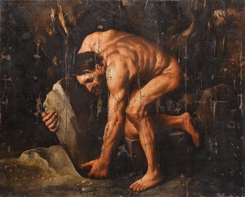 Sisyphus by Pietro della Vecchia on artnet