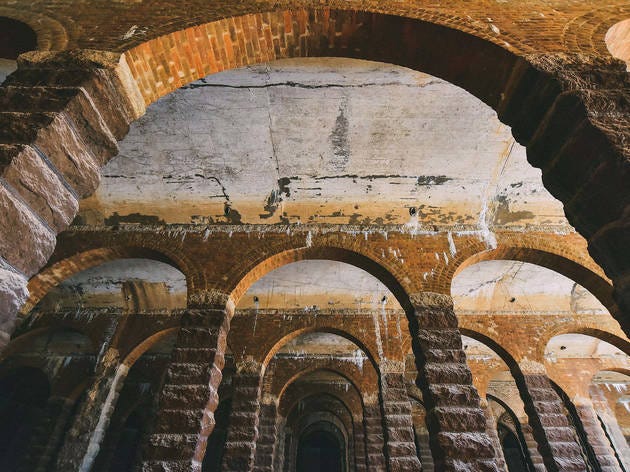 Romanesque underground reservoir in Sham Shui Po