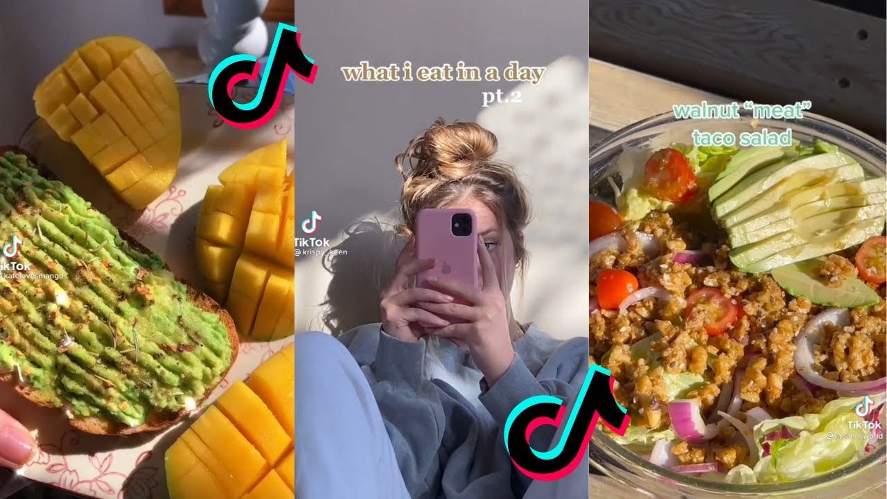 what I eat in a day tiktok compilations 🥗🧃✨ - YouTube