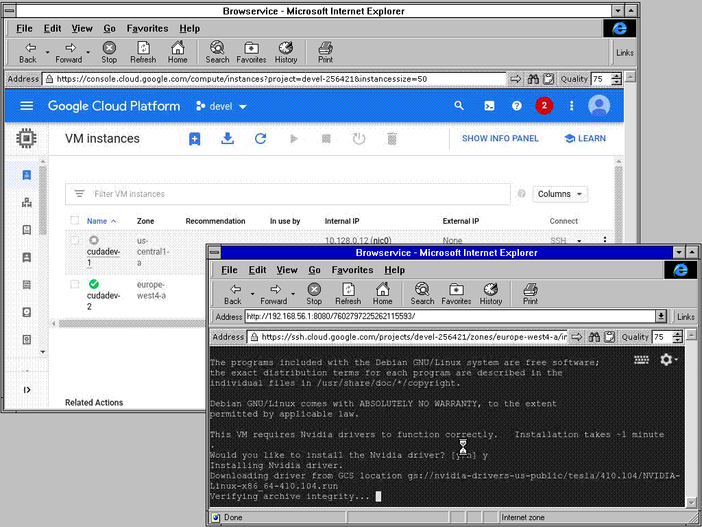 Screenshot of Internet Explorer 4.0 on Windows for Workgroups 3.11 showing Hacker News