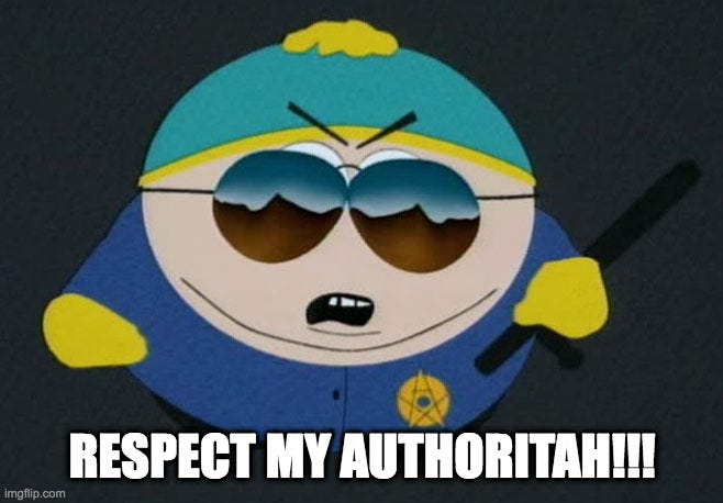 Respect My Authority Eric Cartman South Park - Imgflip