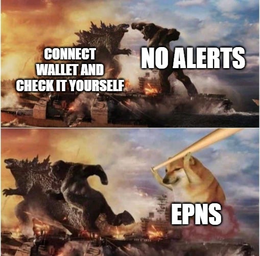 Froggy Grypton on Twitter: "EPNS. 🔥🔥 What an amazing project with real  life necessity! I need to get notifications from several services, but  there is no possibility. I literally have to connect