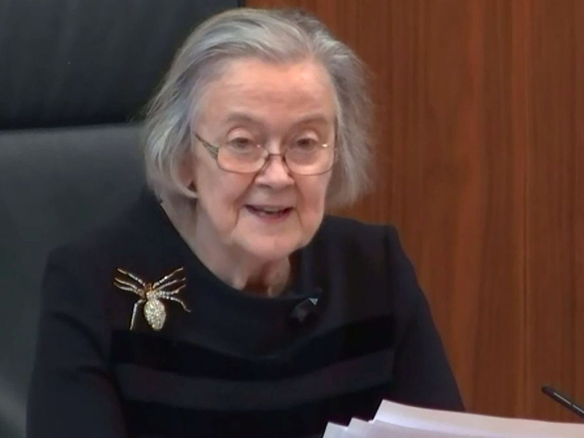 How Lady Hale's giant spider brooch sent the web into a spin
