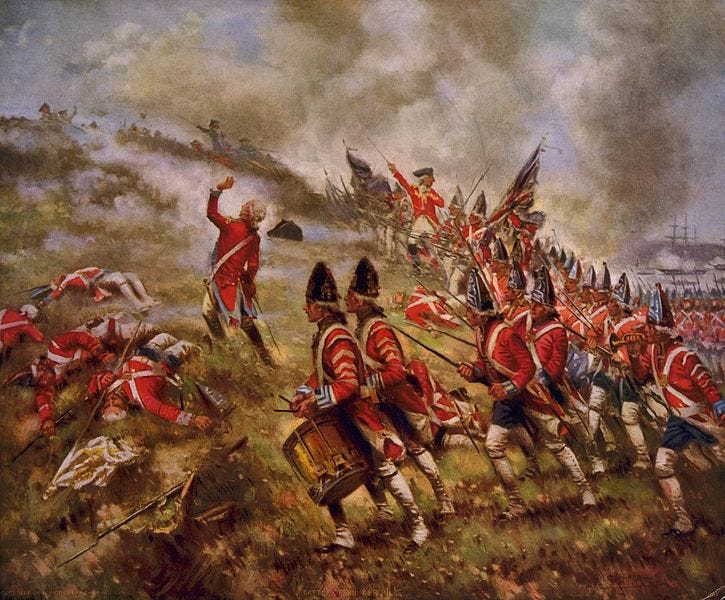 "Battle of Bunker Hill," by E. Percy Moran