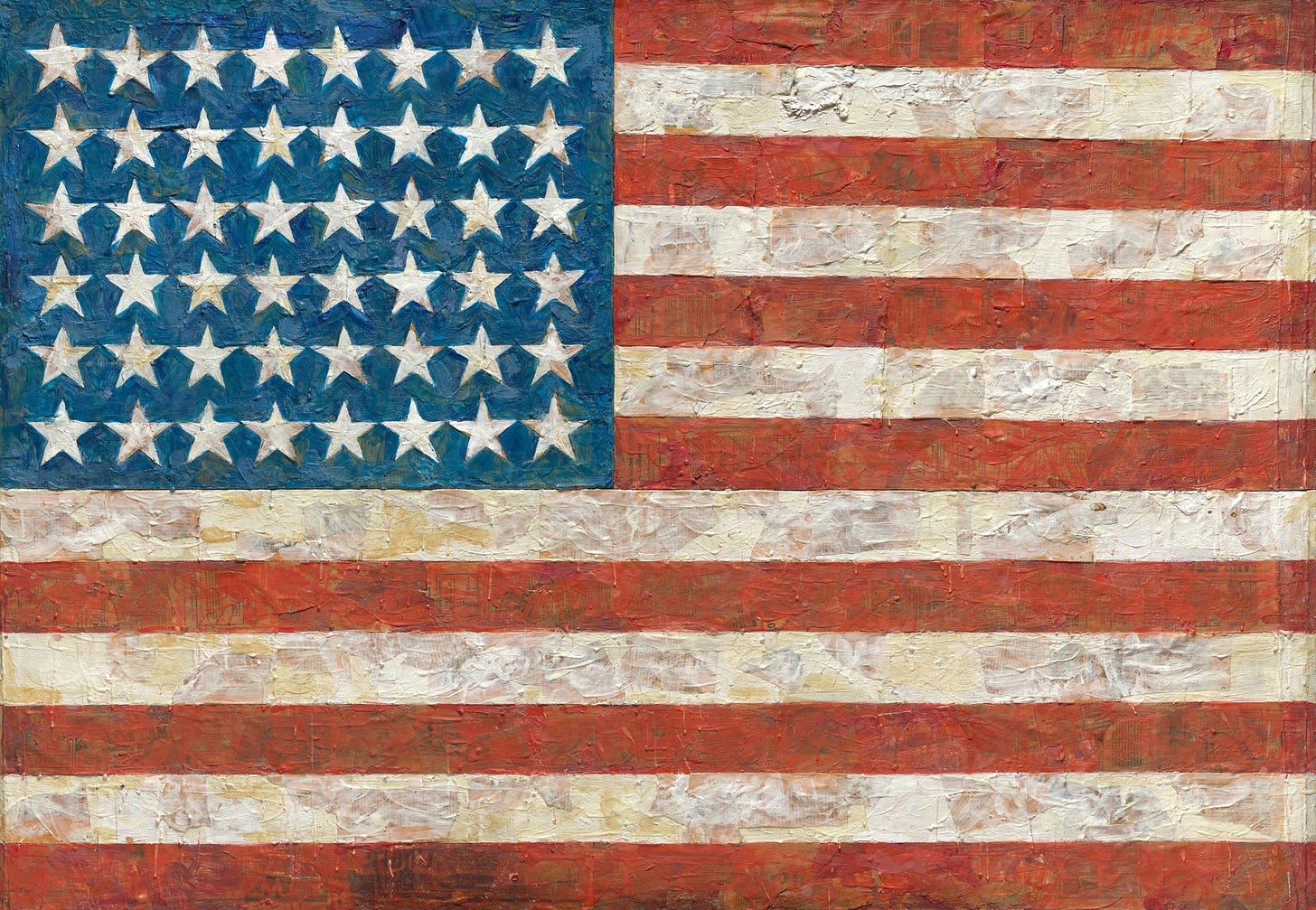 Jasper Johns. Flag. 1954-55 (dated on reverse 1954) | MoMA