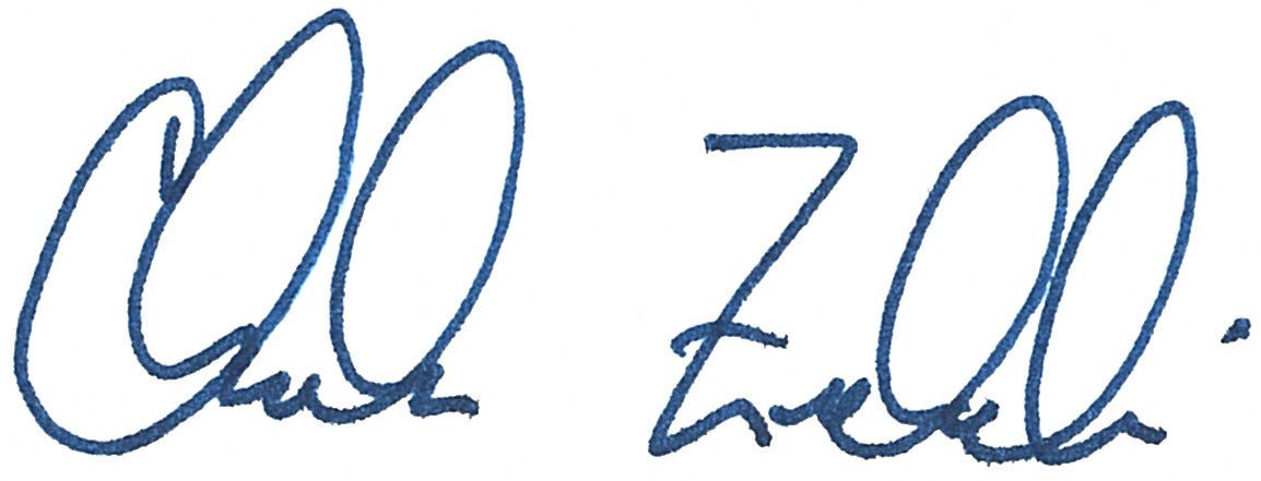 Charles F. Zukoski signature