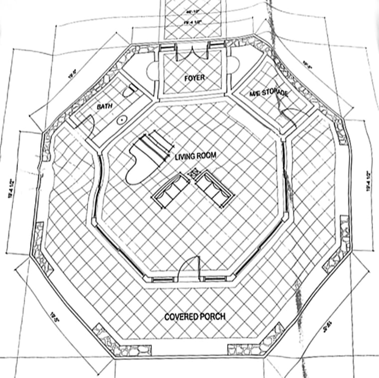 Plans for Jeffrey Epstein's music pavilion on Little St. James island.