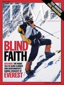 Erik Weihenmayer, Everest Cover for Time Magazine