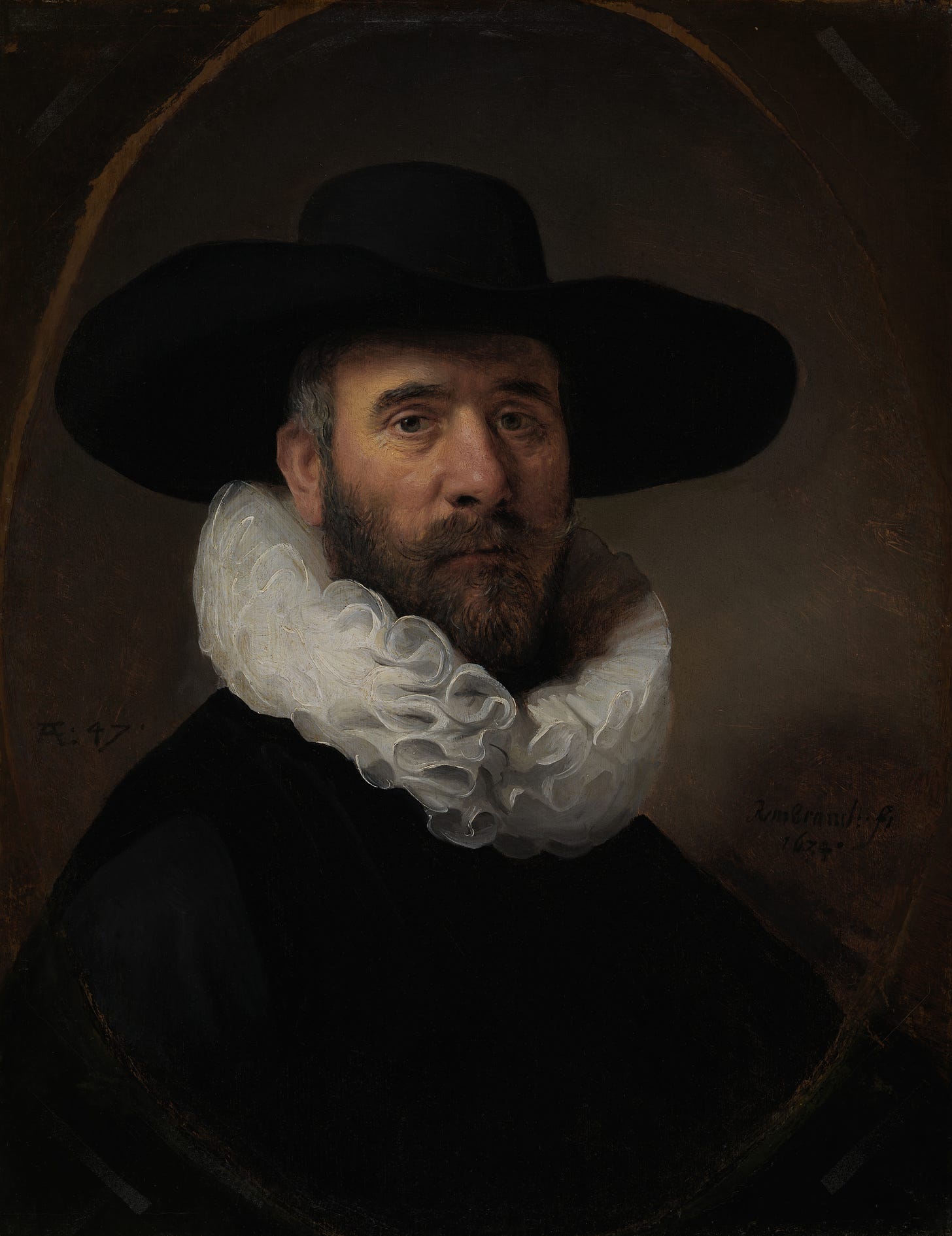 Portrait of Dirck Jansz. Pesser (circa 1634)  by Rembrandt van Rijn