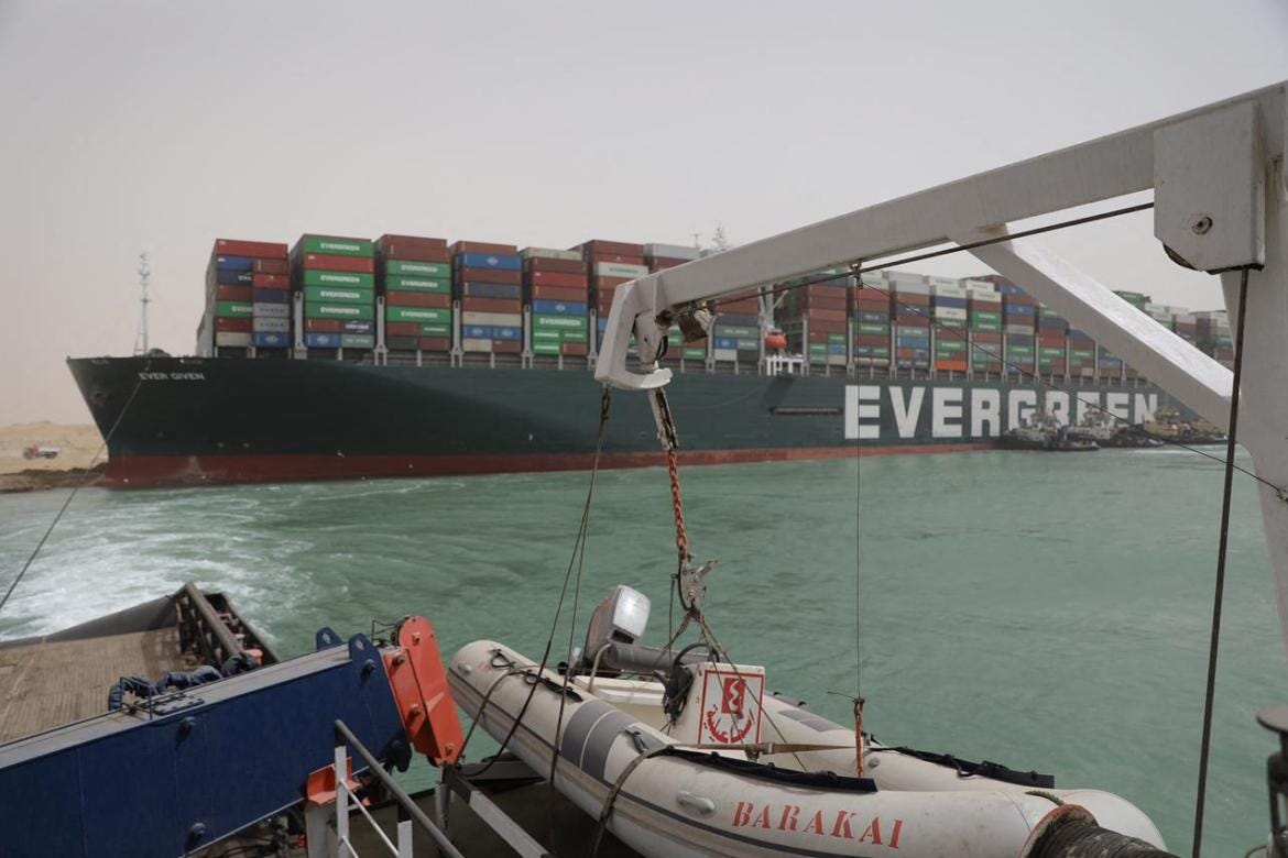 Suez Canal suspends traffic as ship stuck like 'beached whale' | Middle  East News | Al Jazeera