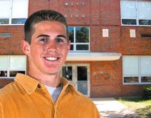 Photo of high school male student