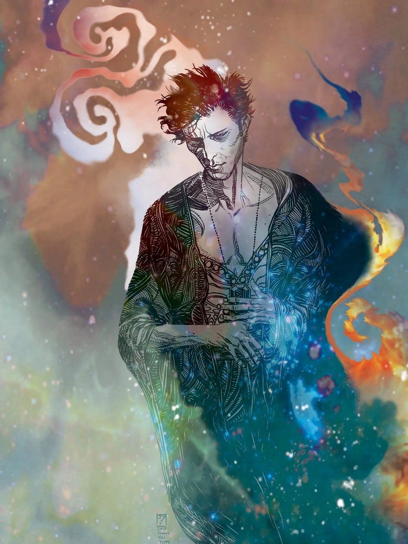 Morpheus from Sandman Overture by Neil Gaiman