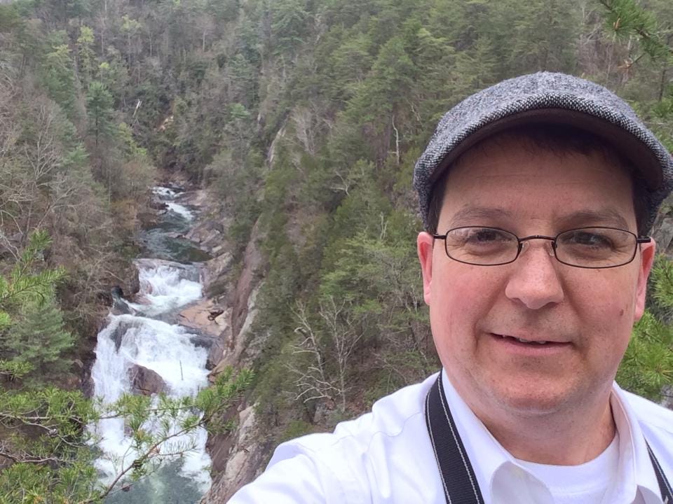 A picture of Dan Cates at Tallulah Falls, GA.