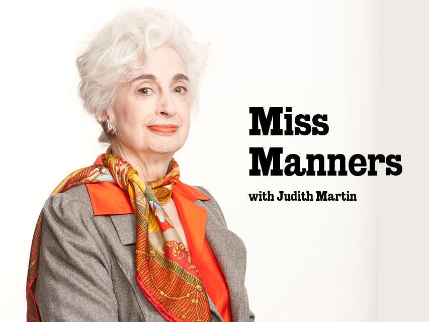 Miss Manners: If I'd wanted your opinion, I'd have asked | News, Sports,  Jobs - Daily Herald