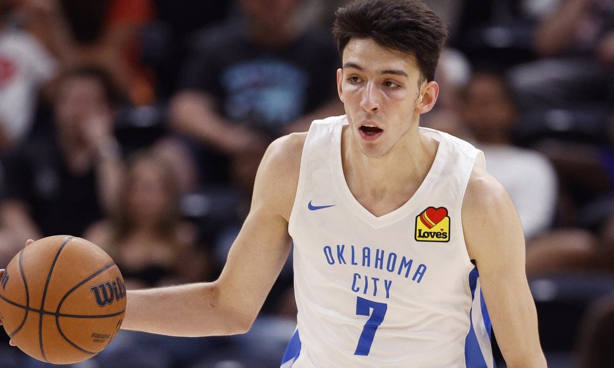 No 2 overall pick Chet Holmgren to miss entire NBA season with foot injury  | Oklahoma City Thunder | The Guardian